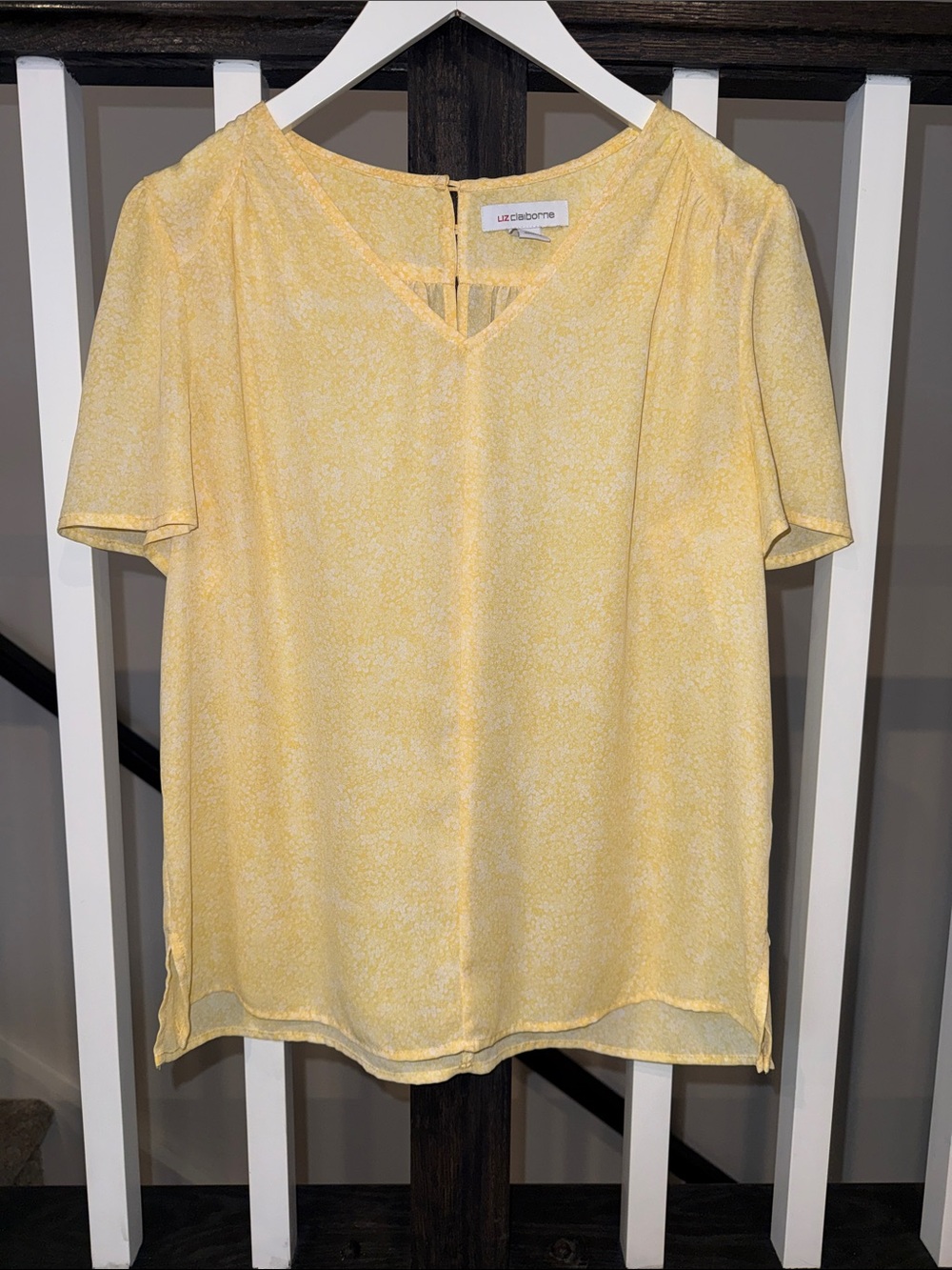 Liz Claiborne Short-Sleeve V-Neck Blouse